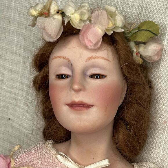 Porcelain Doll Signed Avigail Anna Brahms 1983 Rebecca Ballerina Ltd Ed 12/450 - Picture 3 of 16